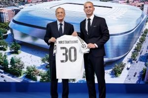 弗洛伦蒂诺欢迎马斯坦托诺：你将穿上代表15座欧冠的球衣开启征程